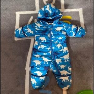 Hatley Baby Boy Dinosaur Snowsuit Bundler